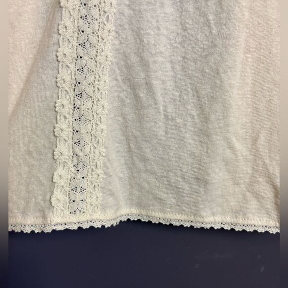 Soft Surroundings Linen Cotton Open Front Duster Long Line Cardigan Sweater XS - Picture 9 of 16